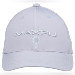 Maxfli Tour Men's Grey 3D Logo Tech Golf Hat Gray Strap Back Cap OSFM - BNWT!